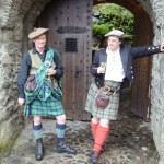 Ossian and Alex at Eilean Donan Castle